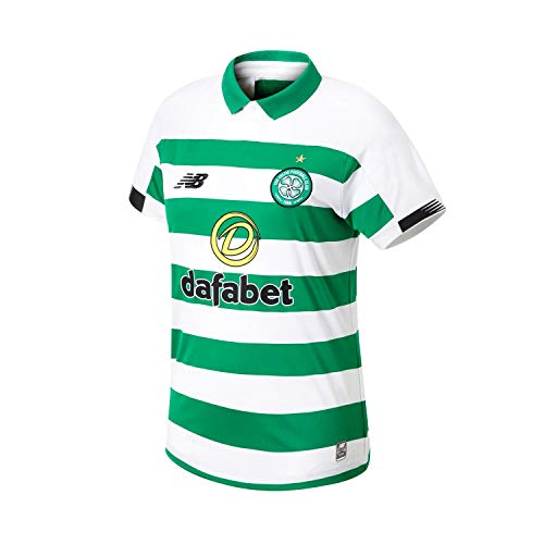 New Balance Celtic FC 2019/20 - Camiseta de fútbol para mujer, color blanco y verde