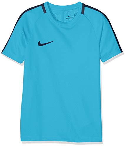 Nike Dry Academy - Camiseta de tirantes unisex para niños, Unisex niños, Camiseta., 832969-434, Lt Blue Fury/Armory Navy, small