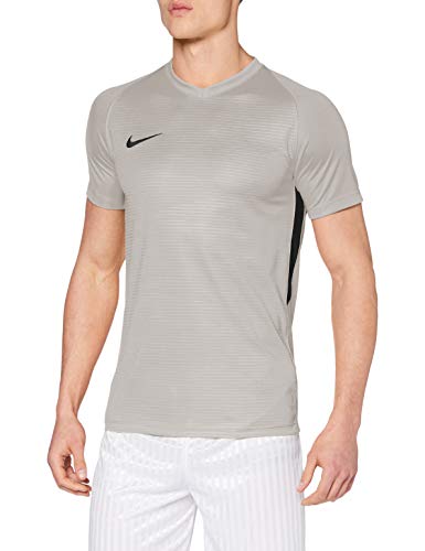NIKE M NK Dry Tiempo Prem JSY SS Camiseta, Hombre, Plateado (Pewter Grey/Black), XL