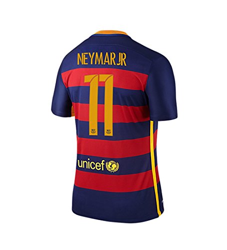 NIKE Neymar JR. #11 Barcelona FC Camiseta 1ra 2015/2016 Juventud (Tamaño De Los EE.UU) (US Size-Y_YM)