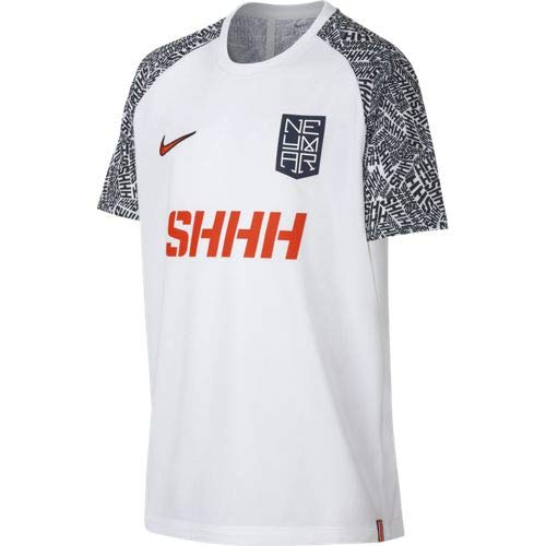 NIKE NYR B NK Dry Top SS Camiseta de Manga Corta, Niños, White/Challenge Red, XS