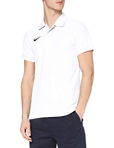 NIKE Poloshirt TS Core Camiseta de Polo de Fútbol de Manga Corta, Hombre, Blanco/Negro (White/Black), 2XL