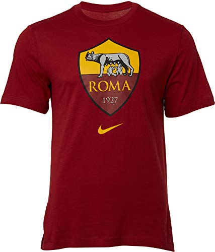 NIKE Roma M NK tee Evergreen Crest T-Shirt, Hombre, Team Crimson