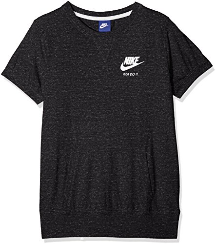 Nike Sportswear Vintage Camiseta, Niñas, Multicolor (Negro/Azul Brillante), S