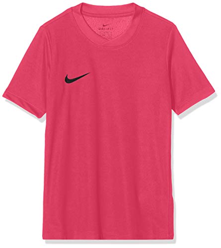 Nike SS YTH Park Vi JSY Camiseta de Manga Corta, Niños, Rosa (Vivid Pink/Negro), L