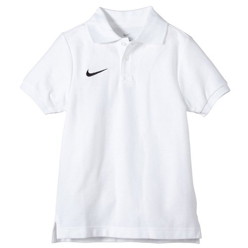 NIKE TS Core Camiseta de Polo de Fútbol de Manga Corta, niños, Blanco/Negro, XL