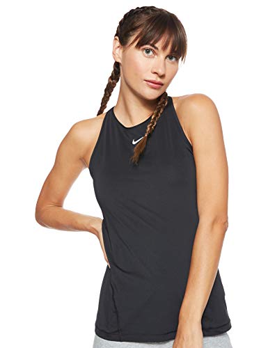 NIKE W NP Tank All Over Mesh Camiseta sin Mangas, Mujer, Black/White, M NIKE W NP Tank All Over Mesh Camiseta sin Mangas, Mujer, Black/White, M