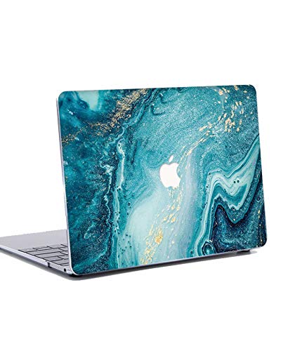 N/S Funda Dura para MacBook Pro 13 Pulgadas 2019 2018 2017 2016 - Plástico Dura Case Carcasa&Tapa del Teclado para MacBook Pro 13.3" con/sin Touch Bar Modelo: A1706 A1708 A1989 A2159 - Ola Azul