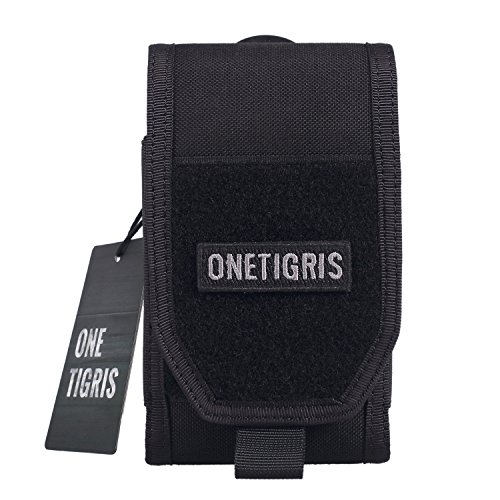 OneTigris Molle Funda de cinturón para iPhone 6 6S 7 Plus con Funda OtterBox o Survivor, Compatible con 5.5" iPhone 6 Plus/iPhone 6S Plus/iPhone 7 Plus with otterbox or Survivor Case (Negro)