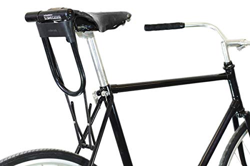Oopsmark Funda U-Lock para candados de Bicicleta Kryptonite - Cuero Negro