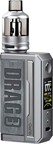Original VOOPOOO Drag 3 177W TC Kit con Drag 3 Box Mod con 5.5ML TPP y PnP Pod Tank alimentado por batería externa dual 18650 compatible con todas las bobinas TPP Original VOOPOOO Drag 3 177W TC Kit con Drag 3 Box Mod con 5.5ML TPP y PnP Pod Tank alimentado por batería externa dual 18650 compatible con todas las bobinas TPP