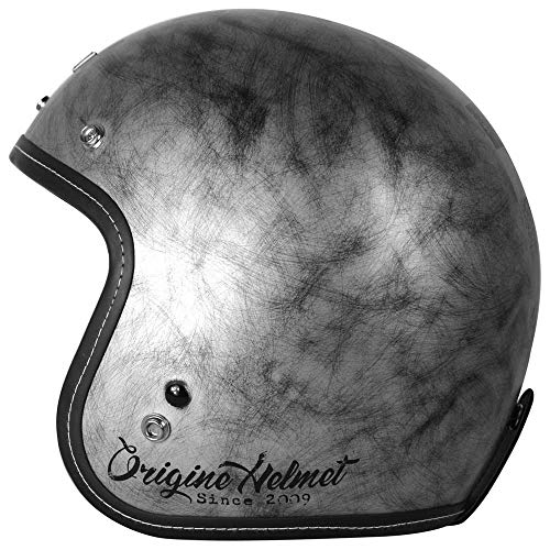 Origine Helmets - Casco para moto, modelo Primo L plateado