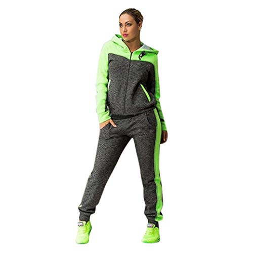 Overdose Deportes De Las Mujeres Conjunto De Dos Piezas Sudadera con Capucha Trajes CháNdales Linda Moda CáLida Mejor Venta Pantalones De CháNdal Sudaderas (X-Large, Verde) Overdose Deportes De Las Mujeres Conjunto De Dos Piezas Sudadera con Capucha Trajes CháNdales Linda Moda CáLida Mejor Venta Pantalones De CháNdal Sudaderas (X-Large, Verde)