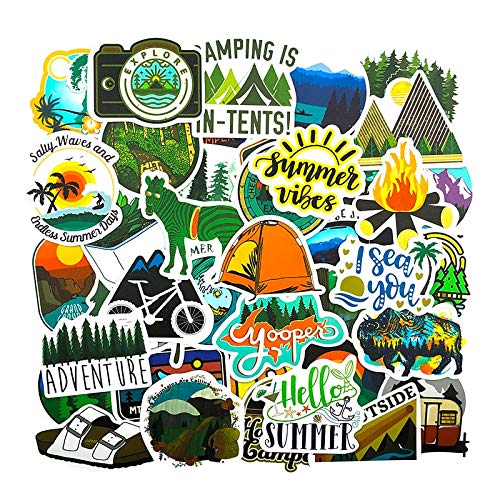 /Pack Camp Travel Stickers For Refrigerator Motorcycle Skateboards Bicycles Laptop Mobile Suitcases Explore Cars Sticker 50Pcs