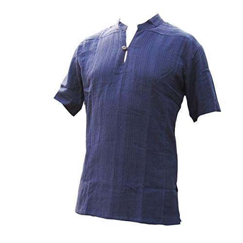 PANASIAM Shirt Ben, Blue, M, Shortsleeve