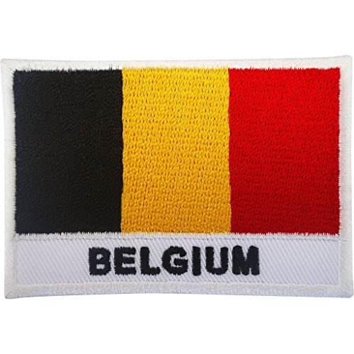 Parche de bandera de Bélgica para planchar o coser o planchar