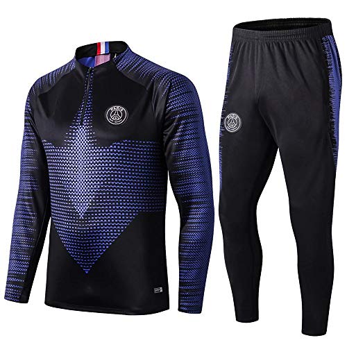 Paris Black Camiseta de Manga Larga de fútbol Primavera y otoño Chaqueta Apariencia Adultos Sudaderas Trajes de Entrenamiento, XL Paris Black Camiseta de Manga Larga de fútbol Primavera y otoño Chaqueta Apariencia Adultos Sudaderas Trajes de Entrenamiento, XL
