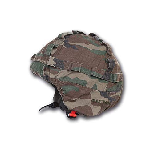 Patton Funda para casco de moto de tela militar de algodón Rip-Stop camuflaje