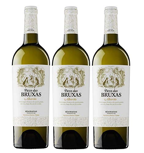 Pazo Das Bruxas, Vino Blanco - 3 botellas de 750 ml, Total: 2250 ml