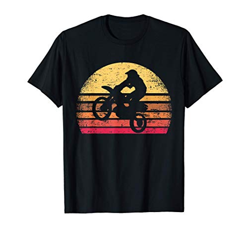 Piloto De Motocross Bicicleta De Motocross Puesta Del Sol Camiseta
