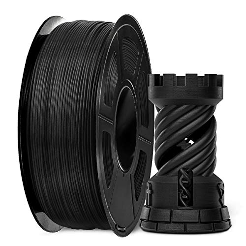 PLA Carbon Fiber 3D Printer Filament, SUNLU PLA Carbon Fiber Filament 1.75 mm, 3D Printing Filament Low Odor Dimensional Accuracy +/- 0.02 mm, 2.2 LBS (1KG) PLA Carbon Fiber 3D Printer Filament, SUNLU PLA Carbon Fiber Filament 1.75 mm, 3D Printing Filament Low Odor Dimensional Accuracy +/- 0.02 mm, 2.2 LBS (1KG)