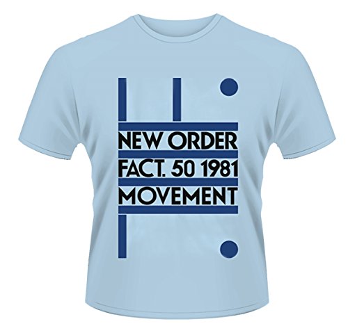 Plastic Head New Order Movement Camiseta, Azul, S para Hombre