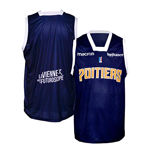 Poitiers Baloncesto 86 - Camiseta Oficial para Exteriores 2018-2019, Niño, Color Azul, tamaño FR : XS (Taille Fabricant : 14 ANS)