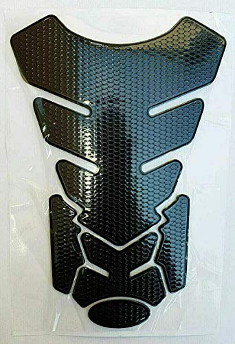 Protector para depósito de moto con aspecto de carbono, color negro, universal