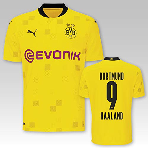 PUMA Camiseta de competición del Borussia Dortmund para niños, temporada 2020/21, 9 Haaland., 164