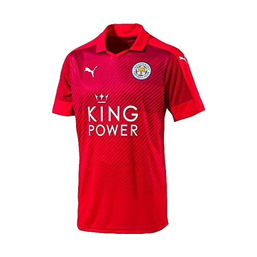 PUMA Camiseta de visitante para Hombre del Leicester City Away 2016/2017, Hombre, Camiseta para Exteriores, 897473, Rojo, 56-58