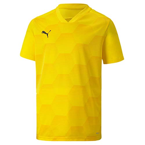 PUMA teamFINAL 21 Graphic Jersey Jr Camiseta, Infantil, Cyber Yellow-Spectra-Gafas de esquí, Color Amarillo, 176