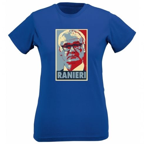 PunkFootball Claudio Ranieri – Esperanza Póster (Leicester City) para Mujer Slim Fit T-Shirt (XXL (20), Royal Azul) PunkFootball Claudio Ranieri – Esperanza Póster (Leicester City) para Mujer Slim Fit T-Shirt (XXL (20), Royal Azul)