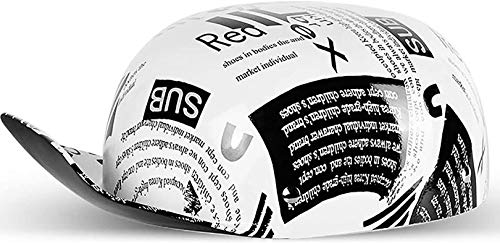 QDY Motorcycle Half Face Helmet Dot Approved, Unisex-Adult Lightweight Open Face Motorcycle Helmet, Men and Women Hats for Motorbike Cruiser Chopper Moped Riding ATVs 1, 2XL=(63~64CM)
