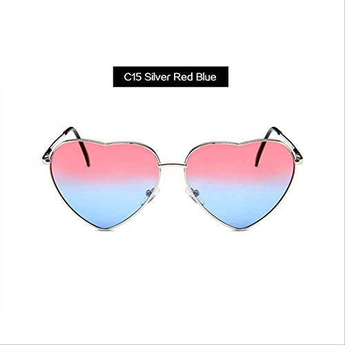 QJWBB Metal Frame Heart-shaped Sunglasses Women Cat Eye Sun Glasses 20 Colors China C15
