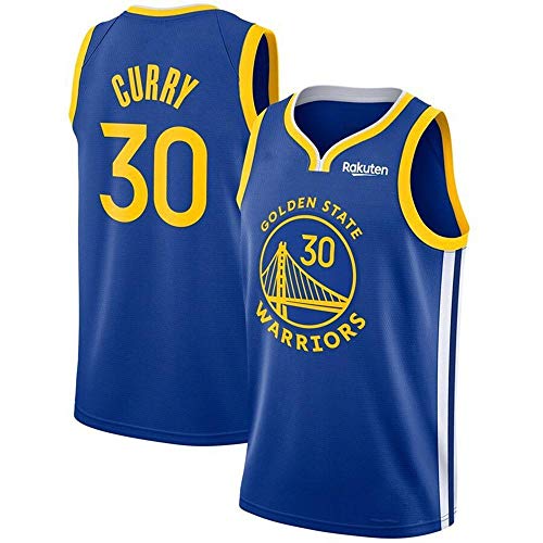 QKJD NBA Baloncesto Uniformes Camiseta de la Nueva Temporada NBA Warriors No. 30 Curry No. 11 Camiseta de Entrenamiento físico Sudor Transpirable B-Medium
