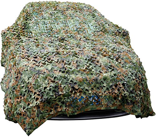 Red de camuflaje calibre del rollo de camuflaje militar neto Nets resistentes y ligeros para la sombrilla Decoración Caza Ciegos de disparo, al aire libre Sun, tema del partido Decoración,3m * 3m