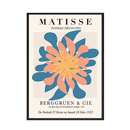Retro abstracto Matisse dibujo lineal cartel minimalista impresión pared arte imagen familia sin marco lienzo pintura A3 60x90cm