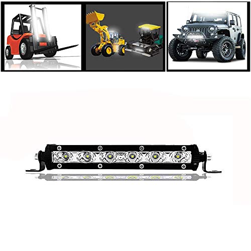 Ricoy Barra de luz LED de 7 pulgadas, 18W, luces de conducción todoterreno, focos LED, haz combinado