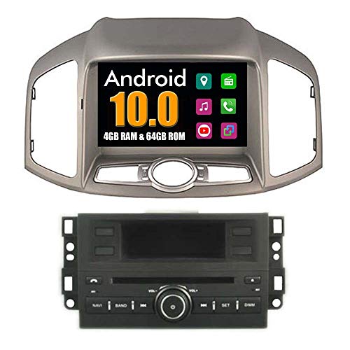 RoverOne Android Sistema Coche Reproductor de DVD para Chevrolet Captiva 2011 2012 2013 con Autoradio GPS Navegación Radio Estéreo Bluetooth USB Mirror Link