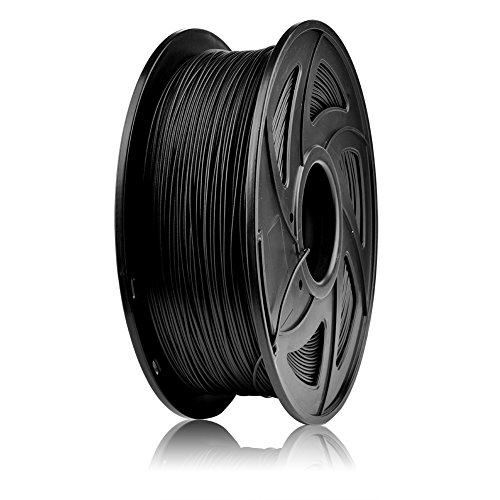S SIENOC 1 paquete de filamento impresora 3D Fibra de Carbono 1.75mm Impresora - Con 1 kg de carrete (Fibra de Carbono Negro)