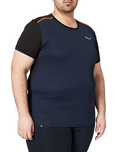 SALEWA Sporty B 4 Dry M S/S tee - Camiseta para Hombre, Hombre, Camiseta, 00-0000027835, Azul, M
