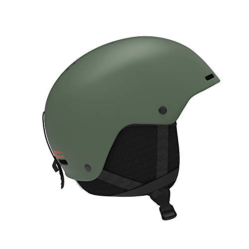 Salomon Casco de esquí y snowboard para hombre, Ajuste regulable, Talla M, Circunferencia de la cabeza 56-59 cm, BRIGADE, Verde (Oil Green), L41162700