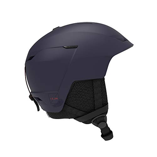 Salomon ICON LT Casco de esquí y snowboard para mujer, Ajuste regulable, Talla M, Circunferencia de la cabeza 56-59 cm, Violeta (Blueberry), L41160400