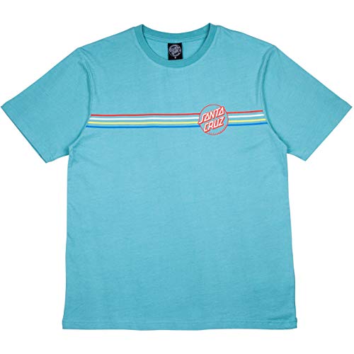 Santa Cruz Camiseta para mujer Opus Dot Stripes Azul mineral. M