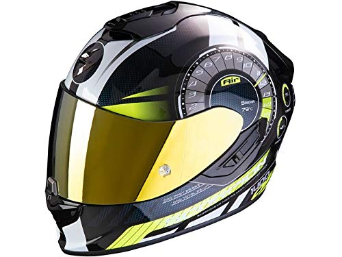 Scorpion - Casco de moto integral EXO-1400 Air Torque Neon amarillo, talla M