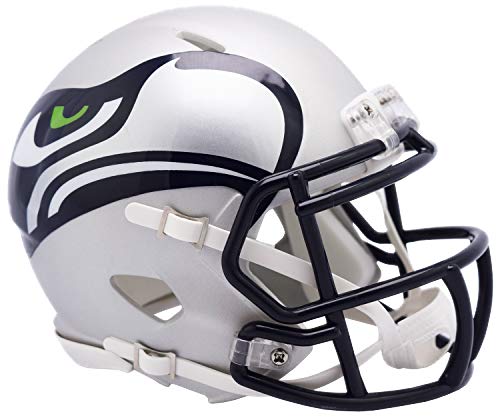 Seattle Seahawks Riddell NFL AMP - Casco (tamaño pequeño)