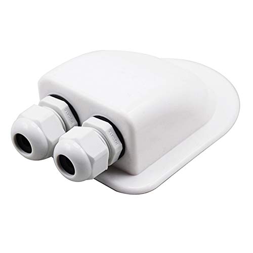 Sortim Cable doble impermeable para cable de 3 a 7 mm de diámetro, para autocaravanas, caravanas, barcos, paneles solares, CCTV Sortim Cable doble impermeable para cable de 3 a 7 mm de diámetro, para autocaravanas, caravanas, barcos, paneles solares, CCTV