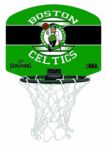Spalding NBA Miniboard Boston Celtics 77-651Z Minicanasta, Unisex, Multicolor, Talla Única