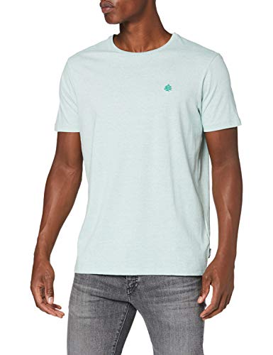 Springfield 5Ba Arbol Microstripe-c/22 Camiseta, Verde (Green 22), M (Tamaño del Fabricante: M) para Hombre