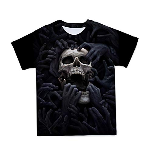 SSBZYES Camiseta De Talla Grande para Hombre Camiseta De Manga Corta De Talla Grande para Hombre Camiseta De Manga Corta con Estampado De Talla Grande para Hombre Moda De Marca De Moda Calavera